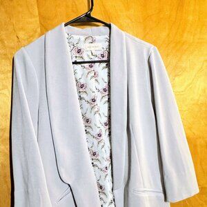 Skies Are Blue Light Gray Blazer Size Medium
